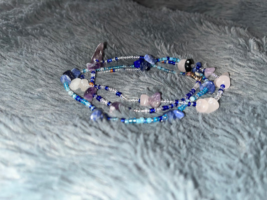 "Ocean Waves" Waist beads